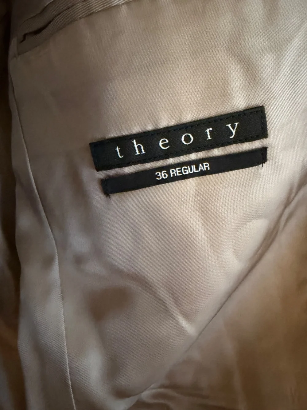 Theory Men's Light Gray Slim Fit Suit 2-Piece 36R